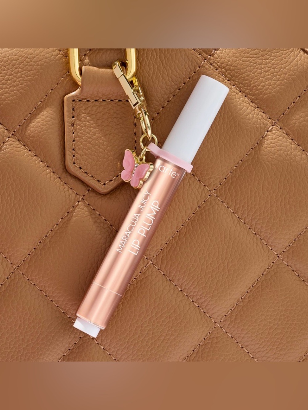 tarte Maracuja Juicy Lip Plump w/Charm - White Peach - Picture 2 of 7